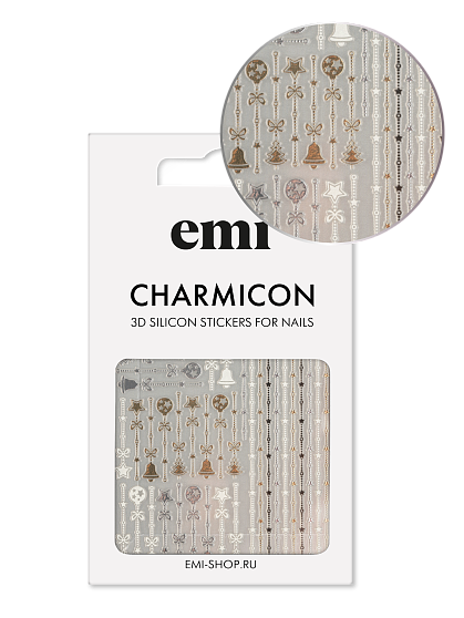 Charmicon 3D Silicone Stickers №226 Новогодний декор